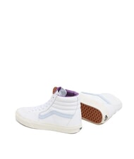 VANS SK8-HI  Leather sneakers premium leather halogen blue - Unisex shoes - 3