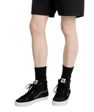 VANS SK8-HI  Leather sneakers black suede pig - Unisex shoes - 4