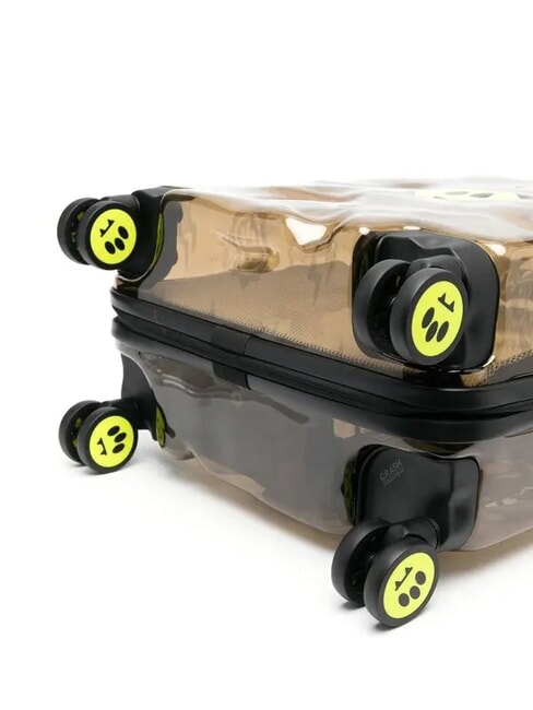 SHARE x BARROW Transparent hand luggage trolley clear black - Hand luggage