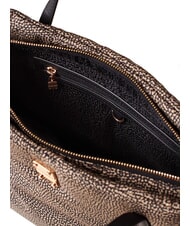 BORBONESE CAHIER  Shoulder shopper, with shoulder strap OP / NATURAL / BLACK - Women’s Bags - 4