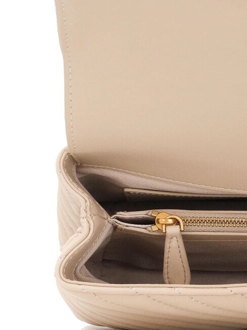 LOVE LADY PUFF Mini hand bag, with shoulder strap beige-smoky gray-antique gold - Women&rsquo;s Bags