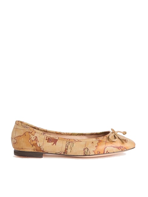 GEO CLASSIC Ballerinas with all-over print NATURAL - Women’s shoes