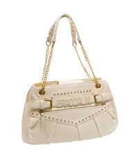 BRACCIALINI GISELLE Shoulder bag with metal logo beige - Women&rsquo;s Bags - 2