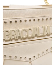 BRACCIALINI GISELLE Shoulder bag with metal logo beige - Women&rsquo;s Bags - 3