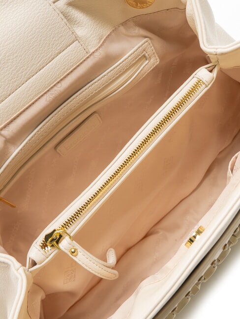 GISELLE Shoulder bag with metal logo beige - Women&rsquo;s Bags