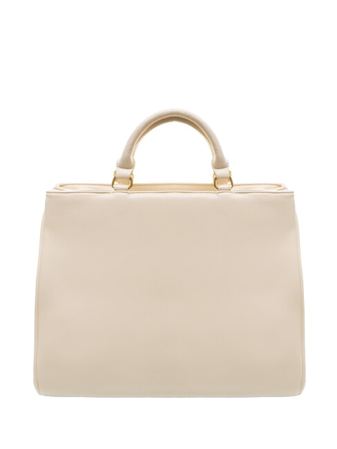 GISELLE Tote bag with metal logo beige - Women’s Bags