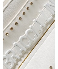 BRACCIALINI GISELLE Tote bag with metal logo white - Women’s Bags - 3