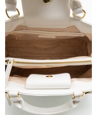 BRACCIALINI GISELLE Tote bag with metal logo white - Women’s Bags - 5