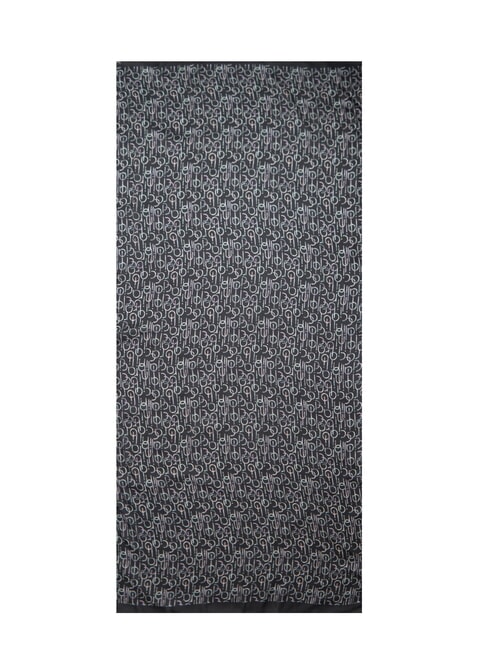 FOULARD All-over logo print scarf black - Scarves
