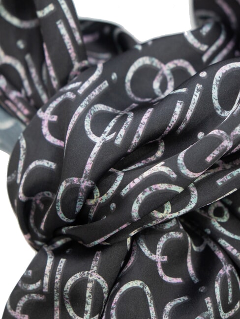 FOULARD All-over logo print scarf black - Scarves