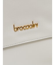 BRACCIALINI GRETA Leather briefcase bag with shoulder strap white - Women’s Bags - 4