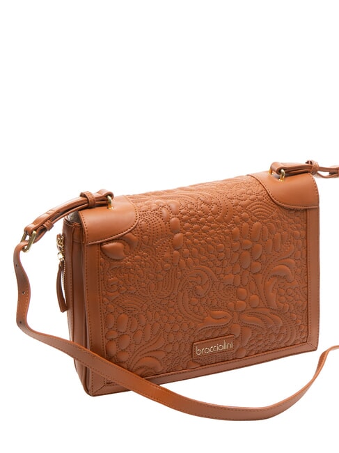 GINGER Shoulder bag with flap brown - Women&rsquo;s Bags