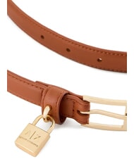 ARMANI EXCHANGE LOCK Belt with charm - Belts