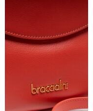 BRACCIALINI SOFIA Leather handbag with little flowers red - Women&rsquo;s Bags - 3