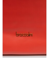 BRACCIALINI SOFIA Leather shoulder bag with little flowers red - Women&rsquo;s Bags - 3