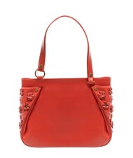 BRACCIALINI SOFIA Leather shoulder bag with little flowers red - Women&rsquo;s Bags - 4