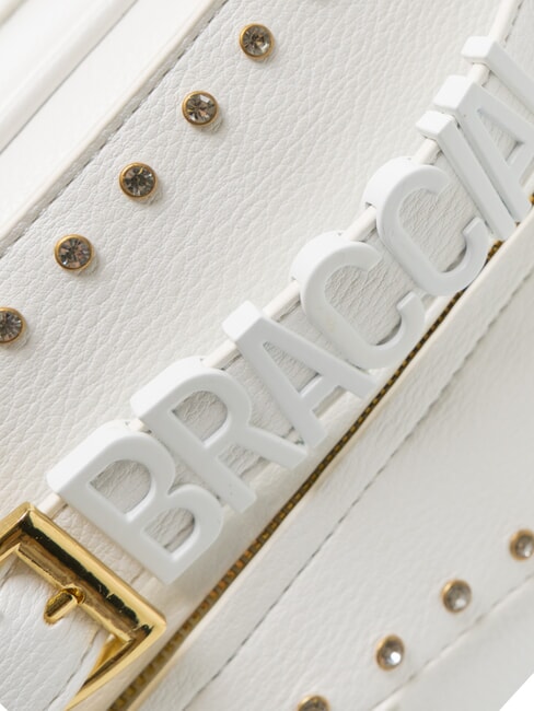 GISELLE Metallic logo trunk bag white - Women’s Bags