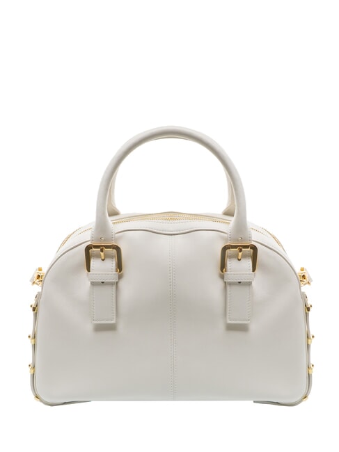 NORA Leather satchel bag with buckles white - Women&rsquo;s Bags
