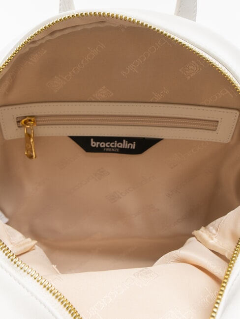 NAOMI Round leather backpack white - Women&rsquo;s Bags