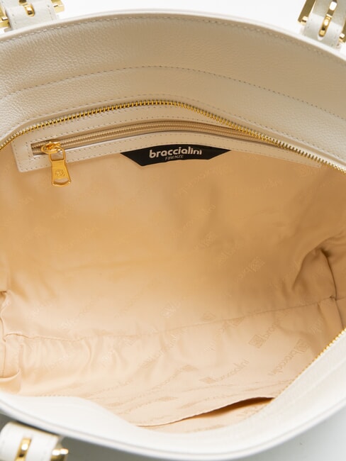 HELLEN Leather shopping bag white - Women&rsquo;s Bags