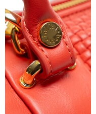 BRACCIALINI NAOMI Leather woven trunk bag red - Women’s Bags - 4