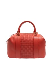BRACCIALINI NAOMI Leather woven trunk bag red - Women’s Bags - 5