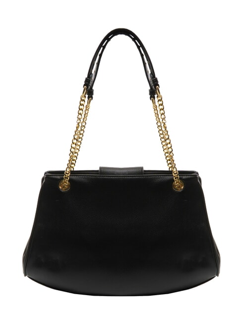 GISELLE Shoulder bag with metal logo black - Women’s Bags