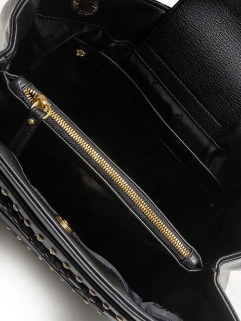 GISELLE Shoulder bag with metal logo black - Women’s Bags