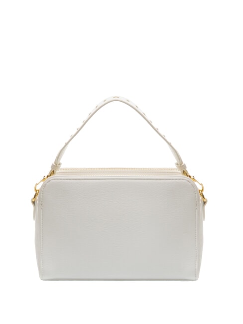 GISELLE Shoulder bag with logo and studs white - Women’s Bags