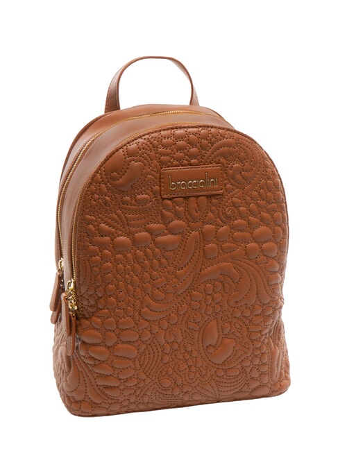 GINGER Quilted pattern backpack brown - Women&rsquo;s Bags