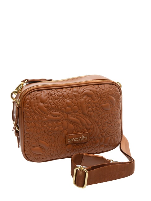 GINGER Quilted camera case bag brown - Women’s Bags
