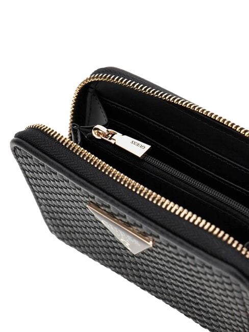 PHAEDRA Small zip around wallet BLACK - Women’s Wallets