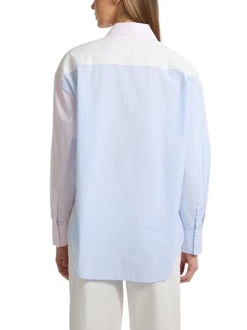 LS OVERSIVE POCKETS Loose striped shirt striped multi-colored - Shirts