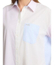 GUESS JEANS LS OVERSIVE POCKETS Loose striped shirt striped multi-colored - Shirts - 3