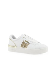 LIUJO SILVIA 906 Sneakers with glitter band glitter white/gold - Women’s shoes - 2