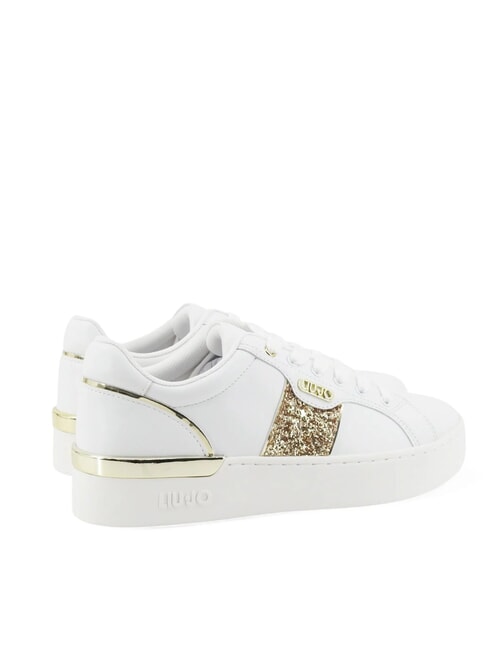 SILVIA 906 Sneakers with glitter band glitter white/gold - Women’s shoes