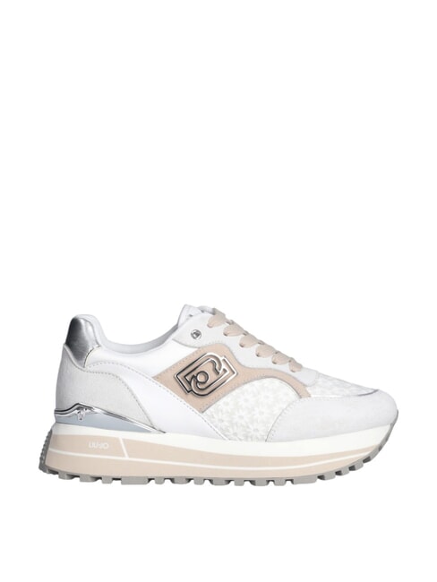 MAXI WONDER 73 Sneakers with floral inserts off white - Women’s shoes