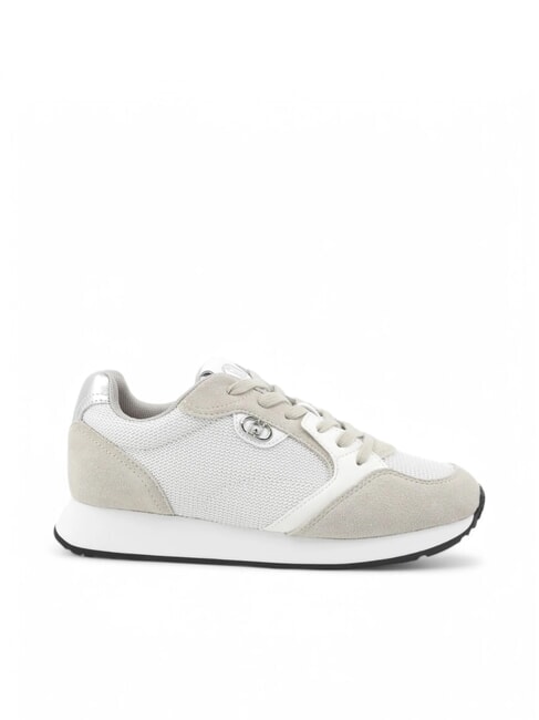 VIBE 03 Leather and fabric running sneakers sand/white - Women&rsquo;s shoes