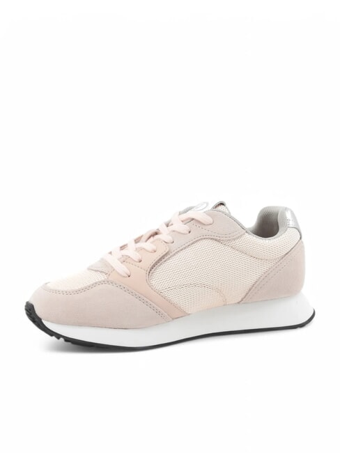 VIBE 03 Leather and fabric running sneakers naked - Women’s shoes