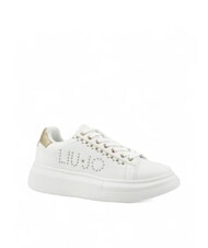 LIUJO BABOL 02 Platform sneakers with studs white / light gold - Women’s shoes - 2