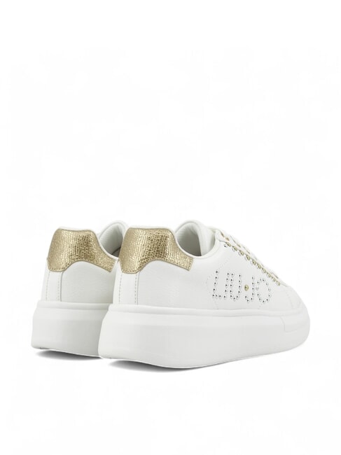 BABOL 02 Platform sneakers with studs white / light gold - Women’s shoes