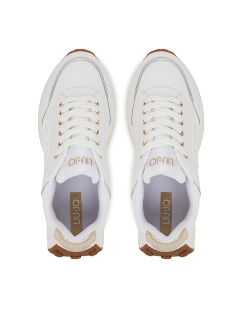 LOLO 17 Leather sneakers with pearl logo white - Women’s shoes