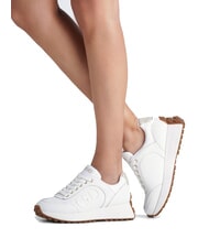 LIUJO LOLO 17 Leather sneakers with pearl logo white - Women’s shoes - 7