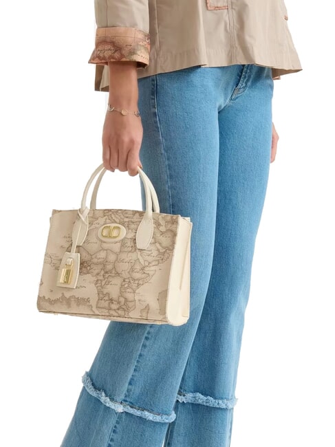 SAND SAFARI GEO Handbag with shoulder strap raffia - Women’s Bags