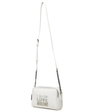 LOVE MOSCHINO BIG LETTERING Mini Shoulder Bag White - Women&rsquo;s Bags - 3