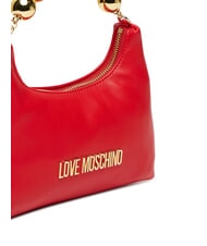 LOVE MOSCHINO CHAIN Mini Hand Bag, with shoulder strap RED - Women&rsquo;s Bags - 4
