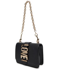 LOVE MOSCHINO VERTICAL LOGO Mini Shoulder Bag Black - Women’s Bags - 3