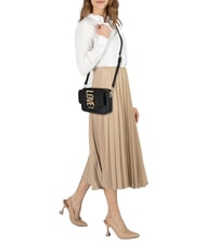 LOVE MOSCHINO VERTICAL LOGO Mini Shoulder Bag Black - Women’s Bags - 5