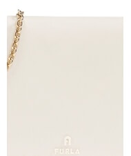 FURLA MYFURLA Leather clutch bag with chain shoulder strap PANNA - Women’s Bags - 4