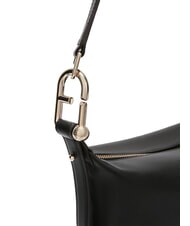 FURLA NUVOLA M Double portability leather bag Black - Women’s Bags - 3